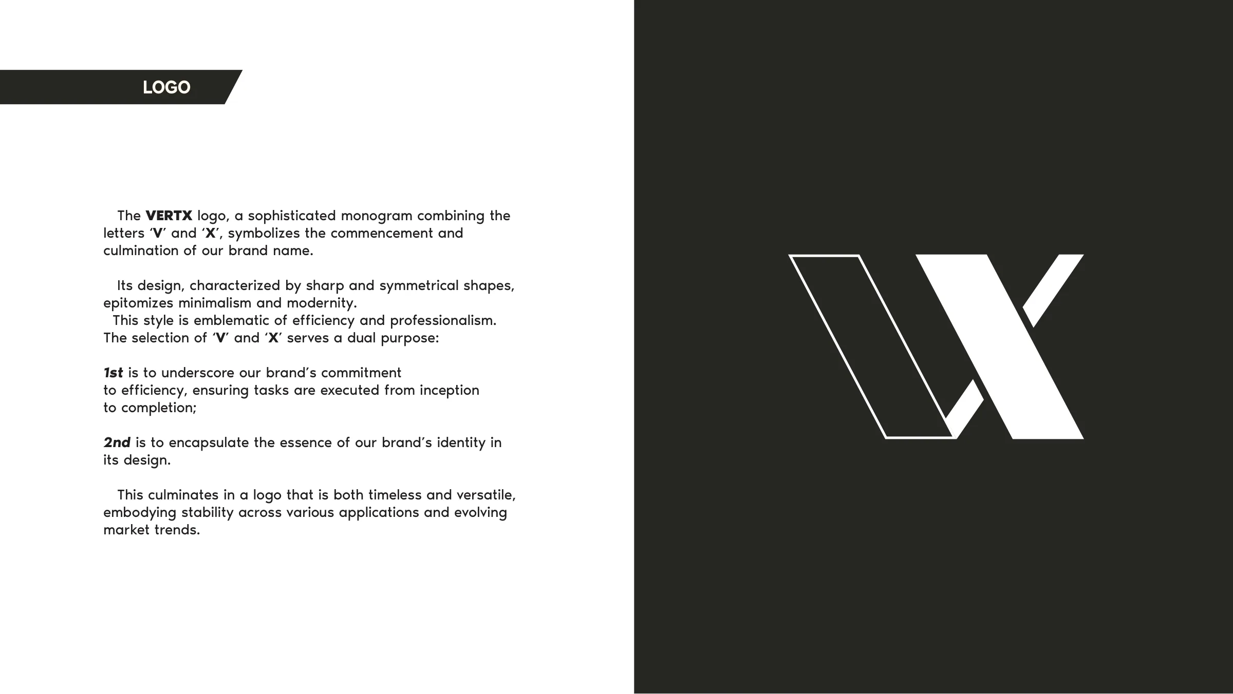 Brand guide — the reasoning behind the monogram
